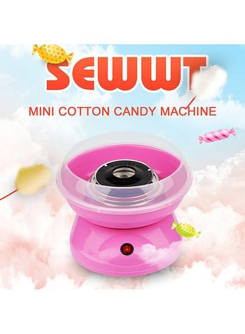 Mini Automatic Cotton Candy Maker Pink 26x13x26cm