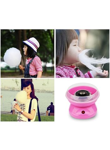 Mini Automatic Cotton Candy Maker Pink 26x13x26cm