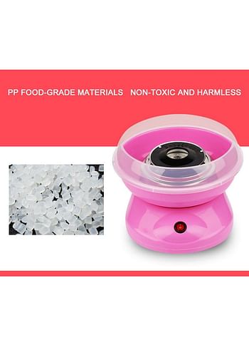 Mini Automatic Cotton Candy Maker Pink 26x13x26cm