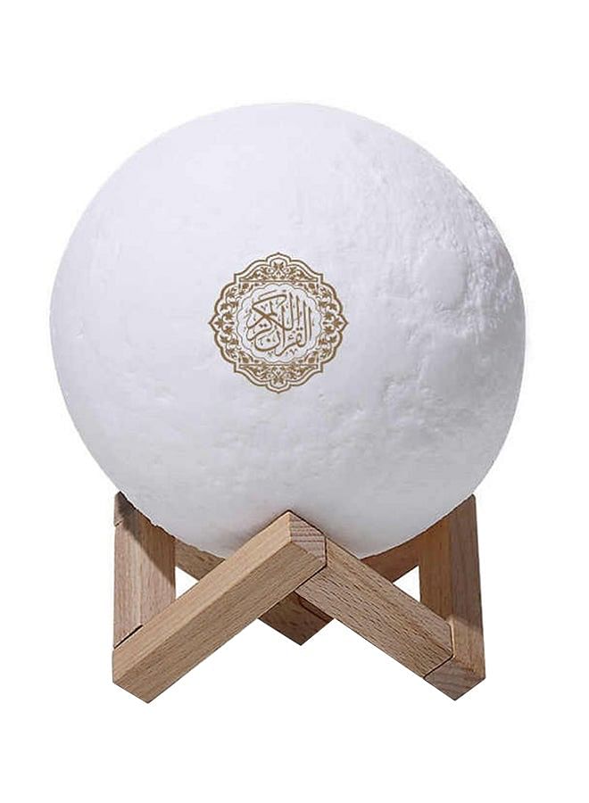 LED Touch Moon Lamp Quran Bluetooth Speaker White