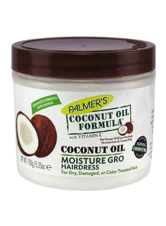 Pack Of 2 Coconut Oil Moisture Gro Hairdress 150grams