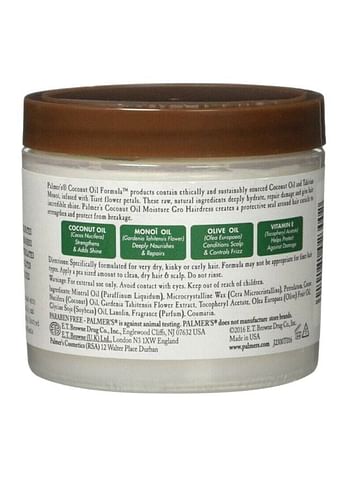 Pack Of 2 Coconut Oil Moisture Gro Hairdress 150grams