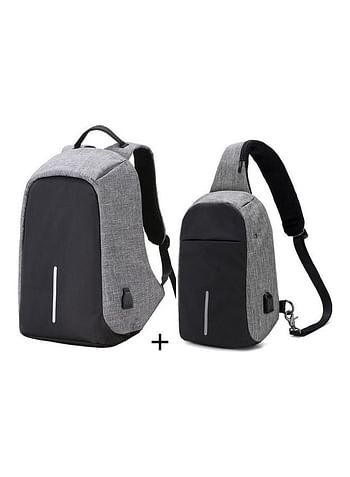 Waterproof Anti Theft Backpack With USB Charger Port