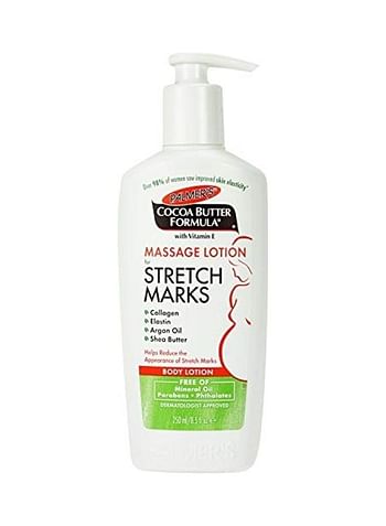 2-Piece Cocoa Butter Formula Massage Lotion for Stretch Marks White 2 x 250ml