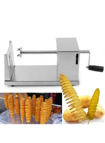 Potato Chips Twister And Vegetable Cutter Silver 10centimeter