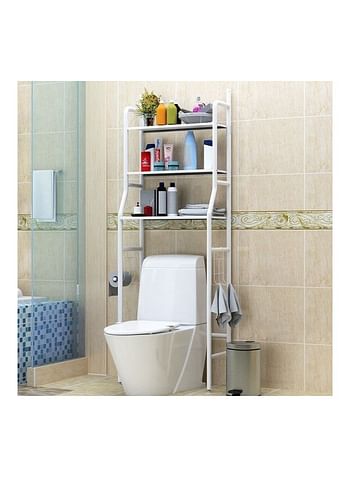 Over Toilet Storage Bathroom Shelving 25x160x47 cm White