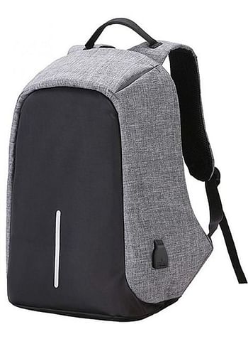 Travel Business Anti-Theft Laptop Backpack With USB Charging Port Ergonomic Design Grey