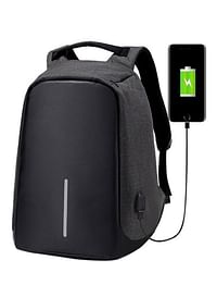 Anti Theft Business Laptop Backpack Wih USB Charging Black