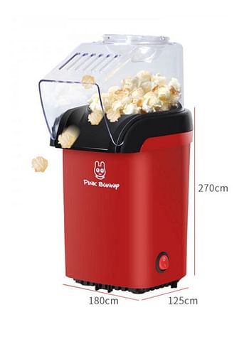 Electric Countertop Popcorn Maker 1100W BM-301 Red/Black/Clear