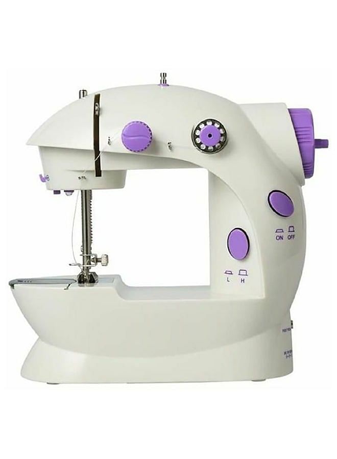 Mini Sewing Machine With LED Light SM-202A White