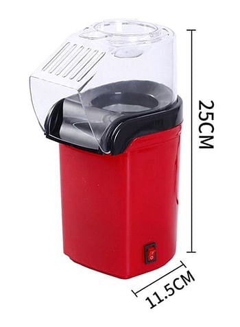 Healthy Hot Air Popcorn Maker 1200W H31933EU Red/Clear/Black