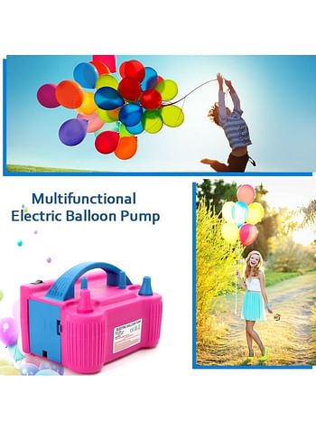 500 W Air Blower Balloon Pump Fast Portable Inflatable Tool multicolour 20.5 x 13.8 x 16.5cm