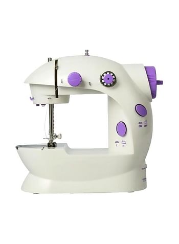 Mini Sewing Machine With LED Light White/Purple 245082451718 Light White/Purple