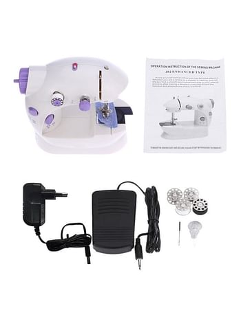 Mini Portable Handheld Sewing Machine E11580EU White/Purple