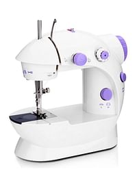 Multi-functional Portable Electric Sewing Machine P-11580UK* White/Purple