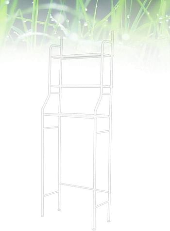 3-Tier Bathroom Organizer White 158x50x26cm