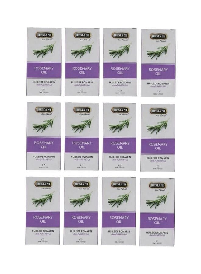 Pack Of 12 Rosemary Oil 30ml