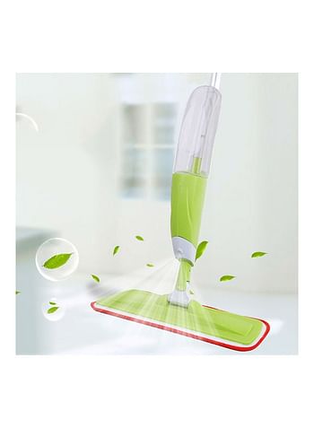 Water Spray Mop with Microfiber Pad Floor Cleaning Tool Green