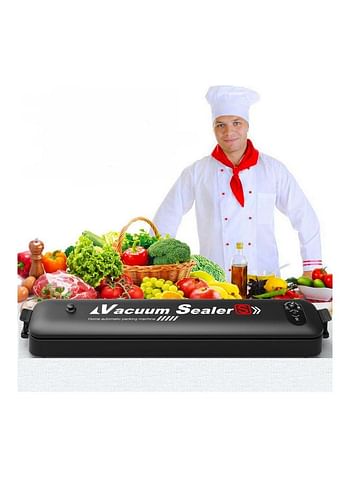 Multi-Purpose Full- Automatic Electric Vacuum Sealer Included 15 Pocket Black 37*5.5*7cm