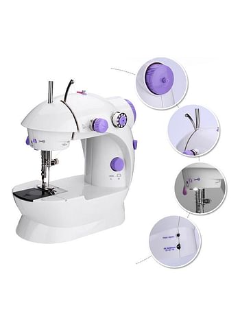 Portable Electric Sewing Machine NA-H7878 White/Purple