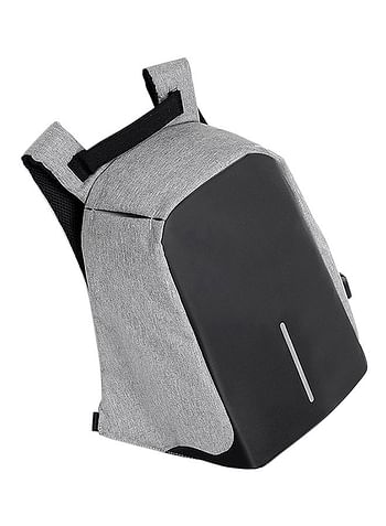 Multifunction Backpack Casual Daypack With USB Connection Grey/Black