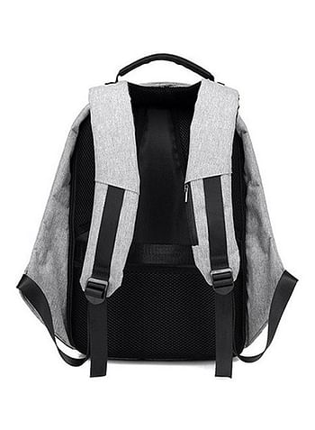 Multifunction Backpack Casual Daypack With USB Connection Grey/Black