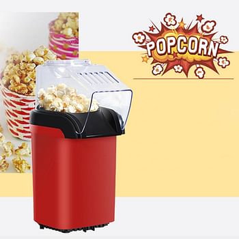 Household Healthy Hot Air Popcorn Popper Maker Machine with Measuring Cup 1200.0 W HP26-LU Red