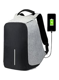 Multifunctional Digital Storage Anti Theft Backpack Grey/Black