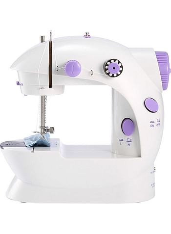 Portable Electric Sewing Machine H32520-US White/Purple