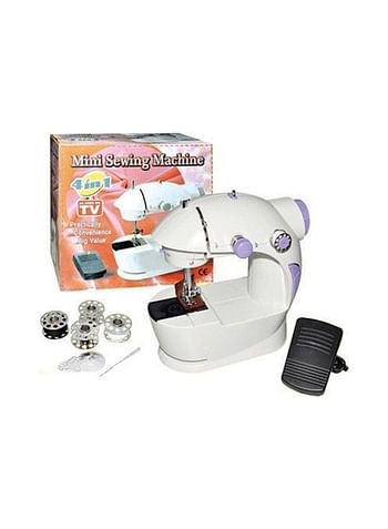 Electric Mini Sewing Machine White