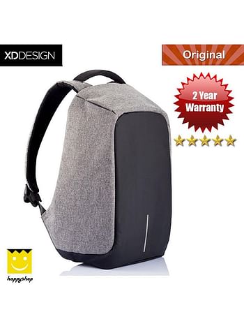 Anti Theft Backpack Grey/Black