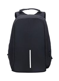 Anti Theft Back Pack With USB Charging Port Black