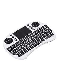 Mini I8 Wireless RC-Keyboard With Touchpad White/Black