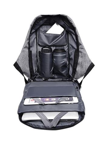 Antitheft Backpack With Usb Charger Grey/Black