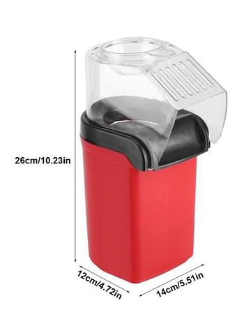 Relia Mini Electric Popcorn Maker 1200.0 W RH-903 Red/Clear/Black