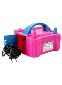 600 W Dual Nozzel Balloon Air Blower Machine With Cable Black/Blue/Pink 20.5 x 16.5cm