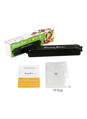 Vacuum Sealer Machine Mini Fresh Food Saver Black 37x5.5x7cm