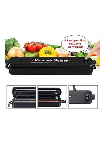 Vacuum Sealer Machine Mini Fresh Food Saver Black 37x5.5x7cm