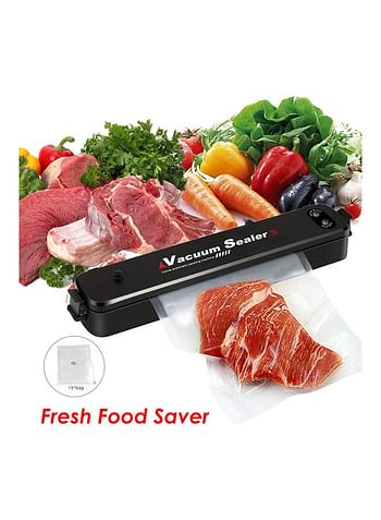 Vacuum Sealer Machine Mini Fresh Food Saver Black 37x5.5x7cm