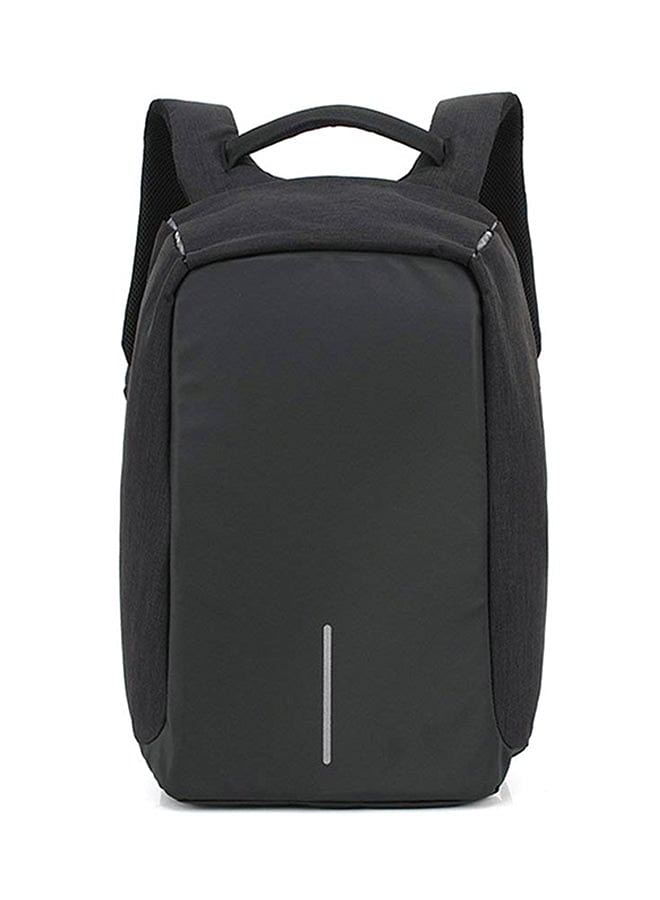 Anti Theft Laptop Backpacks With USB Charging 15.6-Inch Black