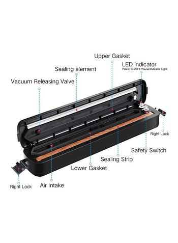 Compact Vacuum Sealer H20853UK Black