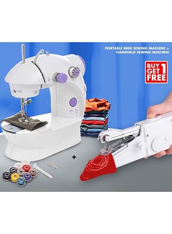 Mini Sewing Machine 31121 White/Blue/Black