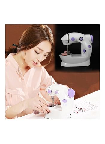 LED Sewing Machine White/Purple/Black 19x9x19centimeter 42102 White/Purple/Black