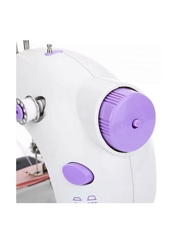 Portable Sewing Machine SM-202A White/Purple/Silver