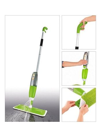 Healthy Spray Mop Green/Silver/Black 130 x 8.8 x 2cm