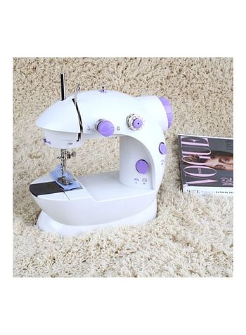 Plastic Mini Sewing Machine  PO12405 White/Purple