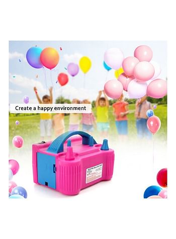 600 W Electric High Power Two Nozzle Air Blower Balloon Inflator Pump Fast Portable Inflatable Tool Multicolour