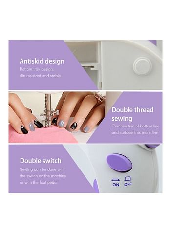 Portable Mini Sewing Machine White