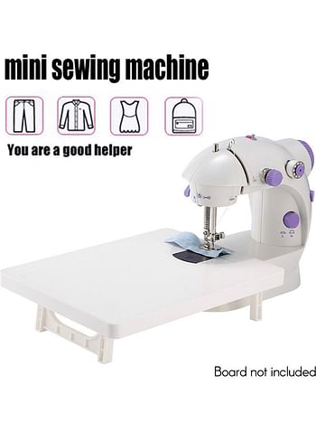 Portable Mini Sewing Machine White/Purple