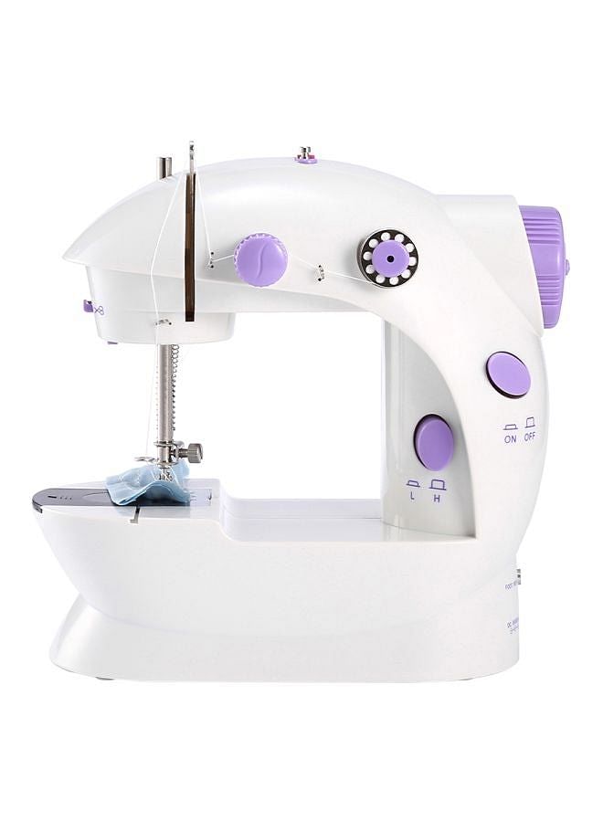 Portable Dual Speed Mini Sewing Machine H32520-UK White/Purple